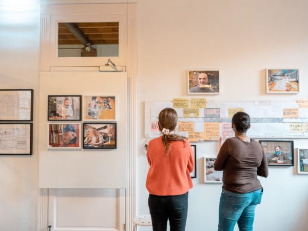 Vernissage de l'exposition de la boite de documentation multimédia sur La Samaritaine et les Marolles
