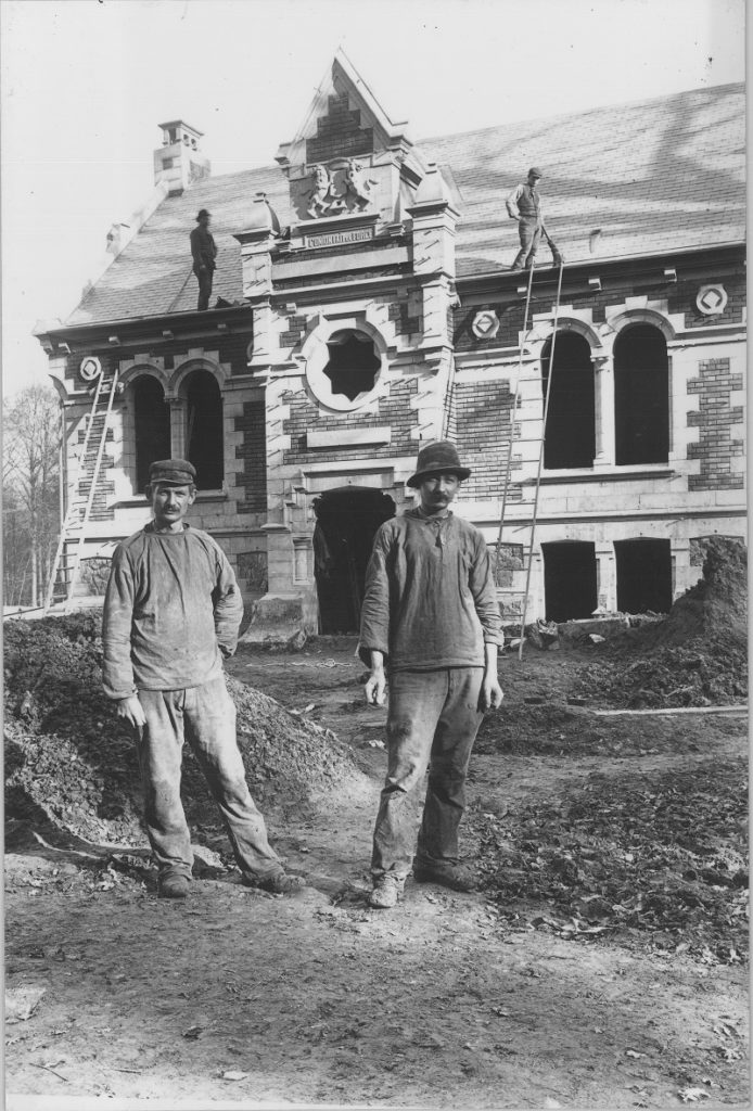 Construction du réservoir de Boitsfort.