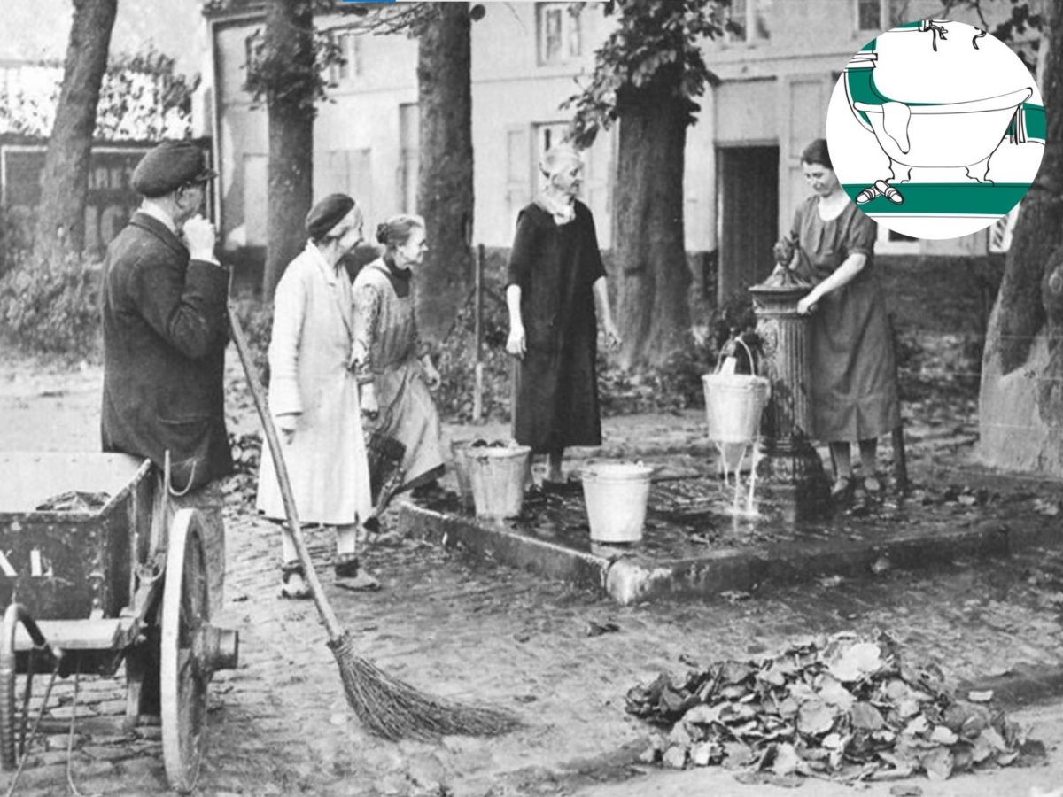 Corvée eau à la pompe à eau du Vieux Tilleul à Ixelles ( conférence - les dessous de l'eau quotidienne à Bruxelles : histoire et perspective)