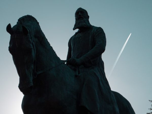 Statue de Leopold II, terminus de la visite guidée « La statuaire urbaine en débat »