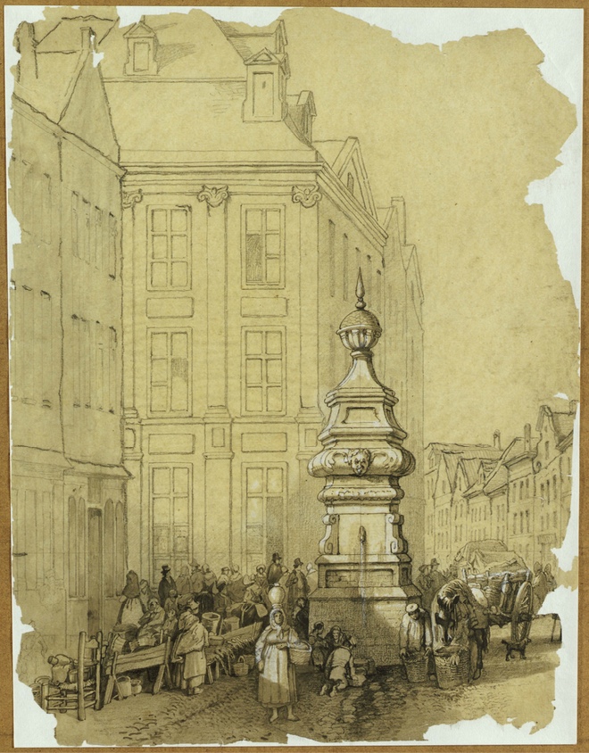 Fontaine du Marché aux Herbes (François Bossuet, 1832) Archives de la Ville de Bruxelles
